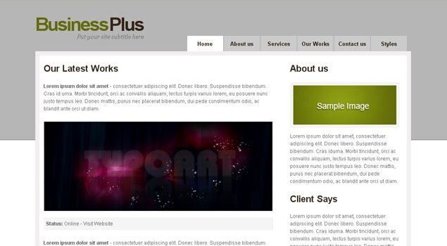 BusinessPlus - Download Template