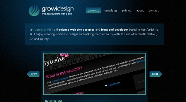 JJenZz - Freelance web site designer and front end developer based in Hertfordshire