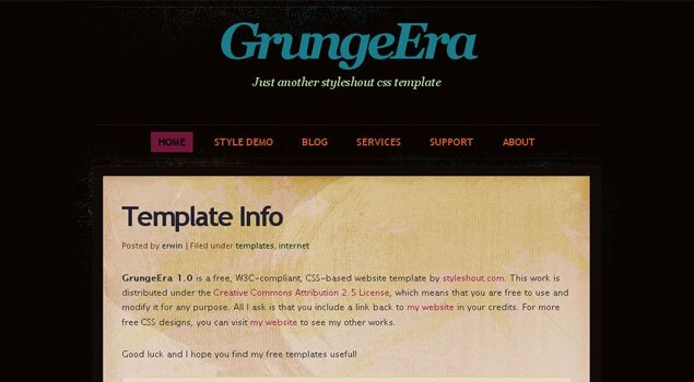 GrungeEra - Download Template